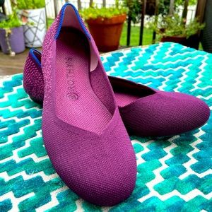 Rothy’s The Flat Fig Python Shoes size 9